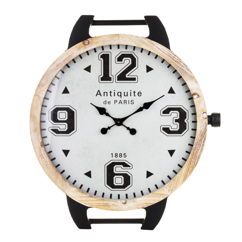 Nelia Wood Wall Clock