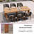 Outdoor Dining Set Of 9 Patio Rattan Furniture Rectangular Teak Table Set For Garden Deck Aluminum Patio Dining Furniture Set