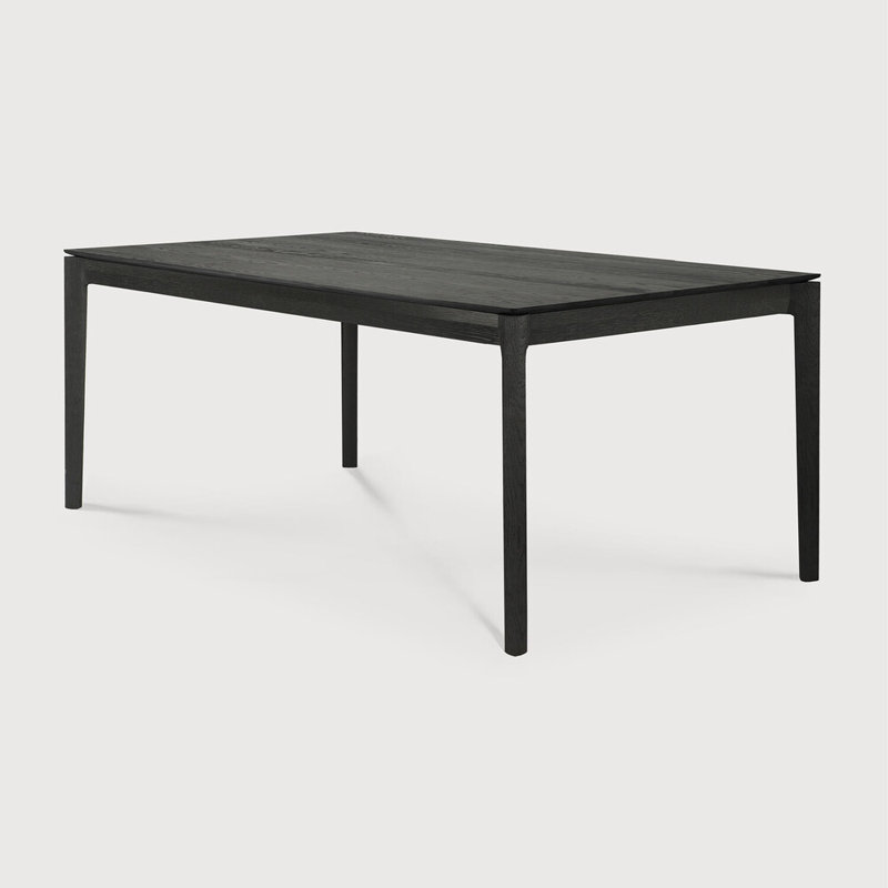 Bok Solid Wood Dining Table, Black, 30"H x 63"L x 31.5"W