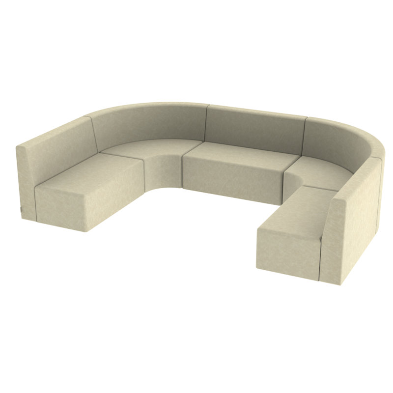 Ensemble de 5 chaises à dossier haut Pro Series, Amande