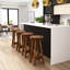Tabouret de bar 24 po en teck massif 