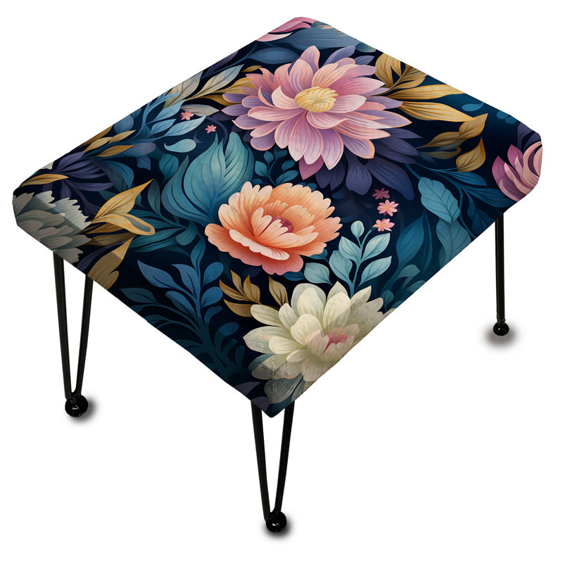 Enchanted Bohemia Boho - Repose-pieds rectangulaire floral