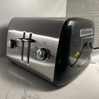 KitchenAid KMT423CU 4-Slice Toaster w/ Digital Lift, Defrost & Reheat,  Contour Silver