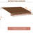 13'X8' Awning For Patio, Deck, Balcony - & Water-, Manual Crank, Coffee Brown Appealing Patio 13' X 8', Deck Yard Feature