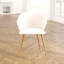 Chaise avec accoudoirs rembourrée Bardot-1054302995