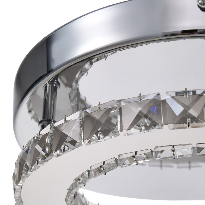 Crystal Semi Flush Mount