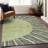 Premium Machine Washable Prisco Olive Rug-535424200