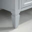 Ensemble de meuble-lavabo autoportant 42 po Alexxis en gris Empire avec plateau en marbre de Carrare-899355784