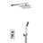 Monro LED Shower Set Luxury Rainfall Shower with LED Lights