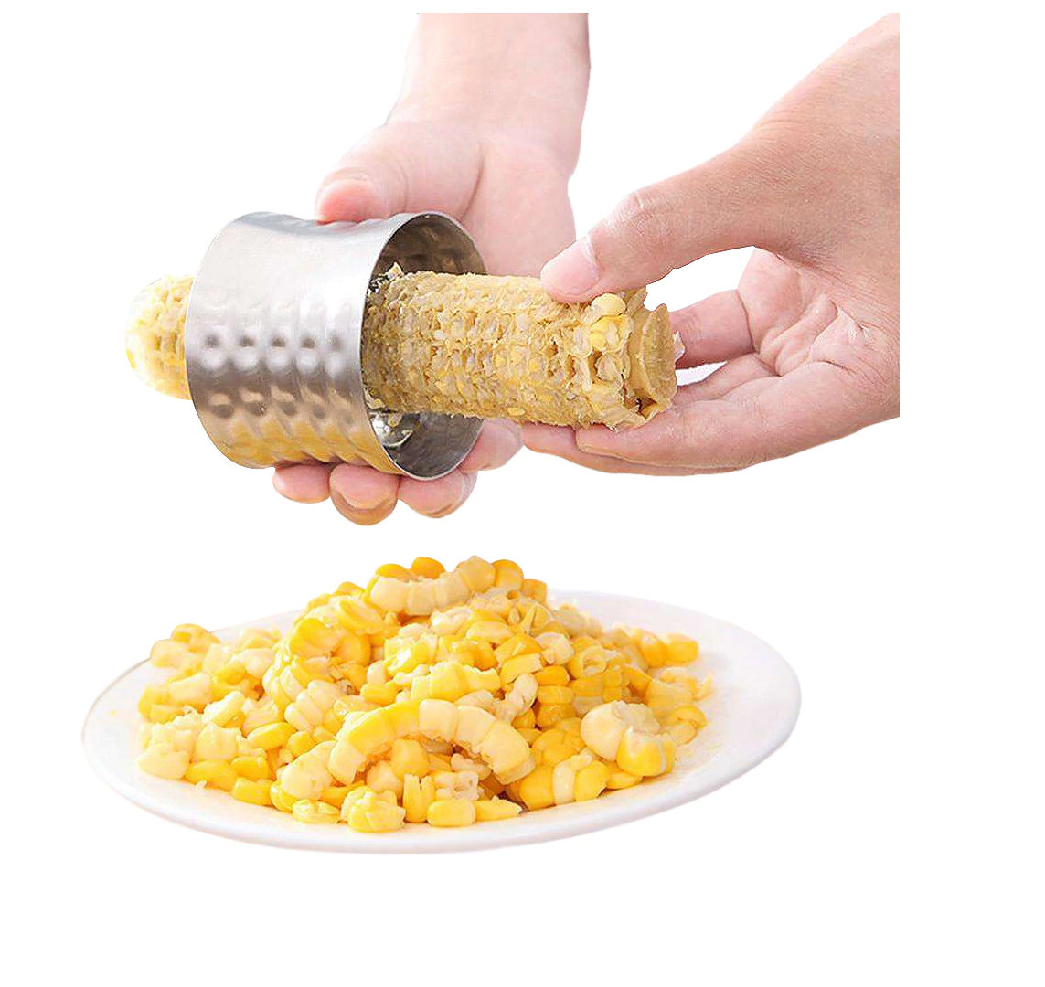 2-Piece: Stainless Steel Corn Cob Peelers