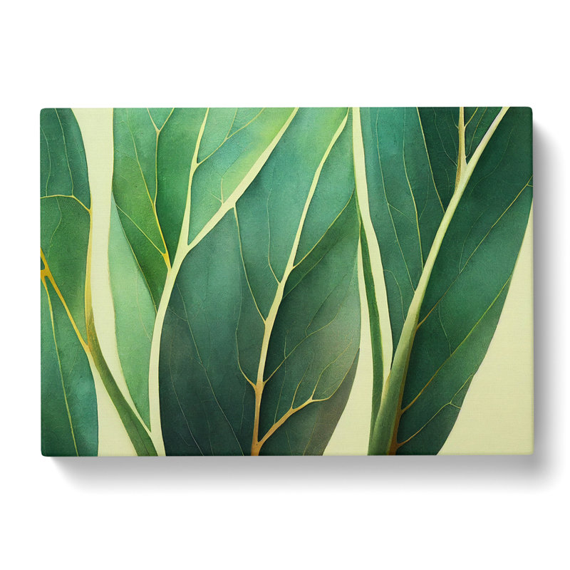 Alluring Leaf - Wrapped Canvas, 50cm H x 76cm W x 3cm D