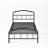 Rennane 18" Metal Twin Bed with Headboard & Footboard-1177355690