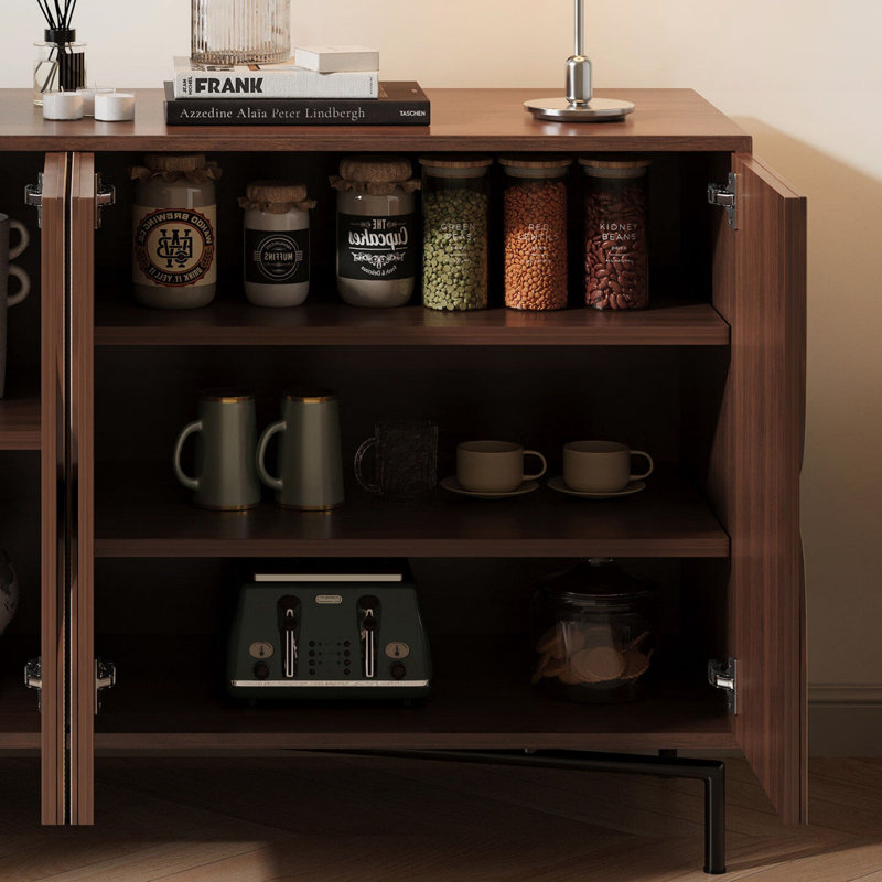 Buffet grande capacité, 33.46" H x 62.99" W x 15.75" D