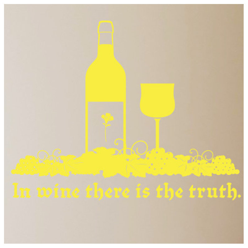 Food & Beverage Wall Decal, Bright Yellow, Large