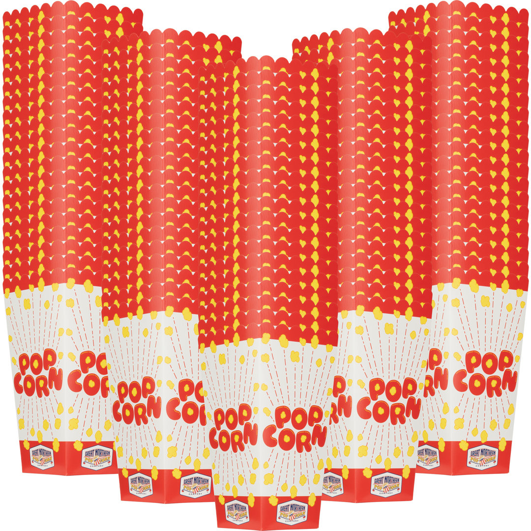 Great Northern Popcorn 46oz Paper Popcorn Boxes for Movie Nights and Party 50-Pack (Set of 50) Great Northern Popcorn