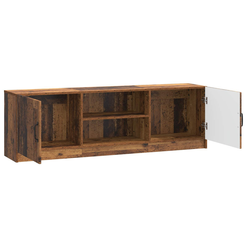 TV Stand, 47cm H x 150cm L x 31cm W, Old Wood