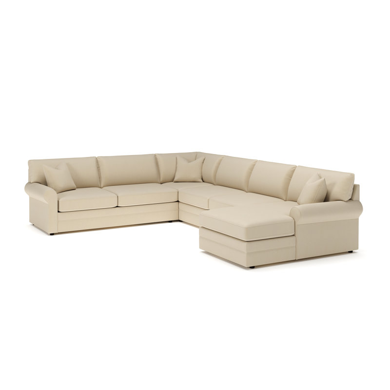 Charlie 4-Piece Sectional, Cruise Adrift, Bayou Stone