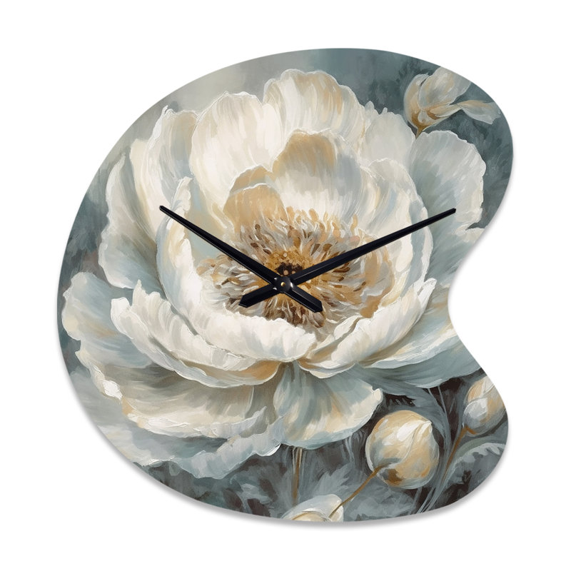Horloges murales asymétriques blanches et blanches, Petit