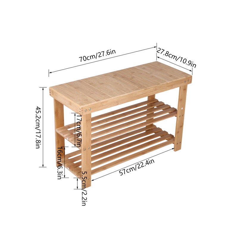 4 Pair Shoe Rack