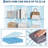 12-Cube Metal Grid Storage Organizer - Modular Wire Cube Shelf Unit, 37.4”l x 12.6”w x 48.8”h, Versatile Closet Cabinet & Bookshelf for Bedroom, Office, Entryway-127263545