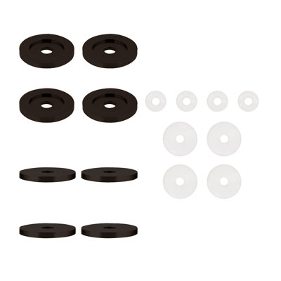 Brixwell WRK300RB Replacement Washers For Back To Back Solid Pull Handle 1-1/4" and 3/4" Washer Diameter Oil Rubbed Bronze Finish