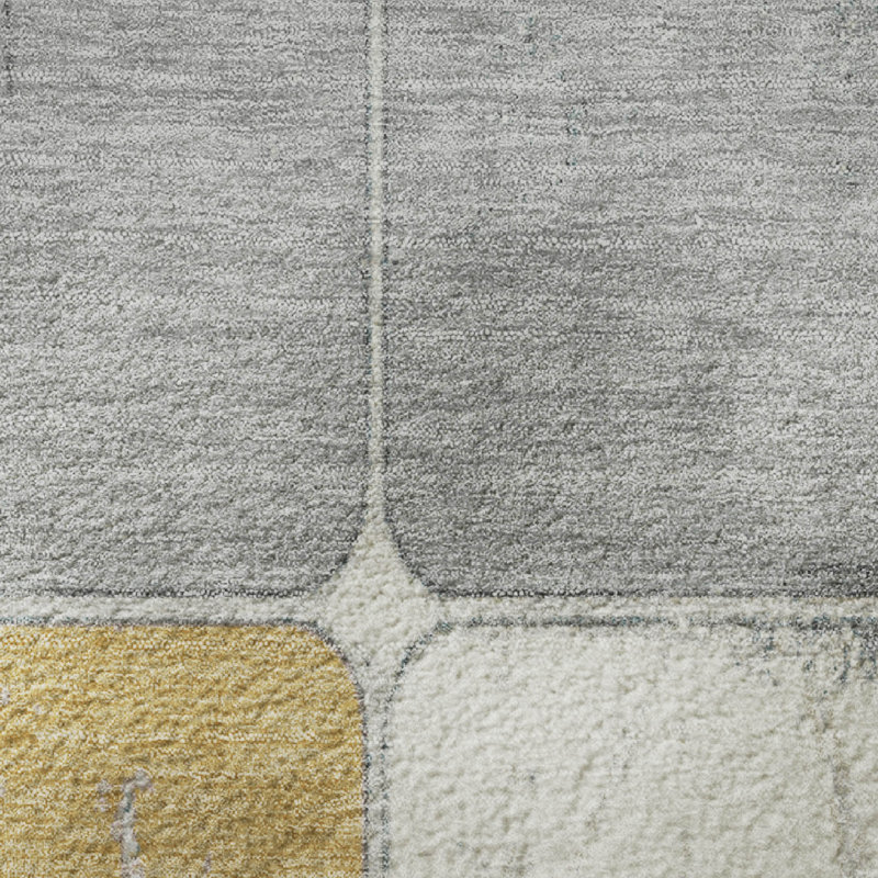 Premium Machine Washable Tiana Geometric Rug, Round 8'