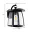 Applique murale solaire d'extérieur à 1 lumière H 10 "noire IP54 étanche