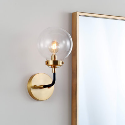 Éclairage pour meuble-lavabo transitionnel contemporain en fer / verre Claudio