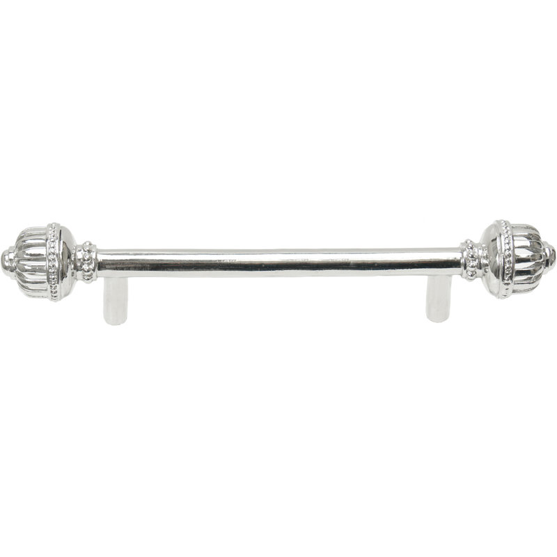 Cricket Cage large 4 inches c.c. pull in Platinum, 5", Chrome