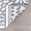 Tapis d'intérieur / extérieur à motif floral gris / blanc Tara-1129056645