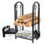 35.5cm W Metal Log Rack