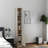 Antique White Slim Mdf Bookcase With Adjustable Storage For Home