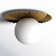 Laki Glass Flush Mount