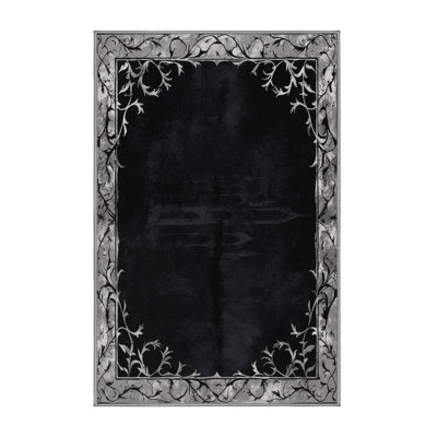 Silver Petal Rug
