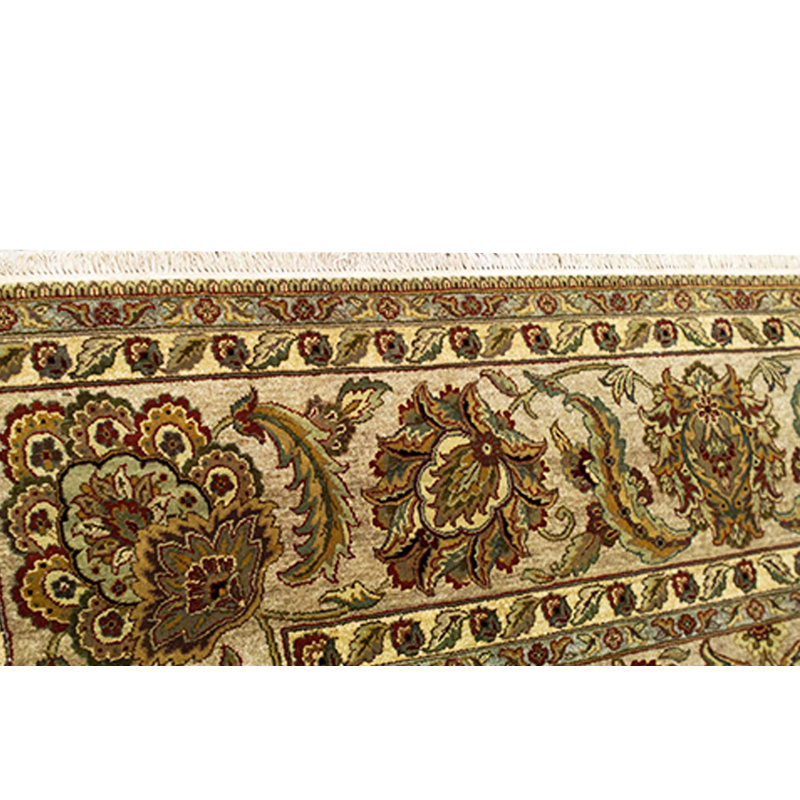 Wool Oriental Area Rug in Camel