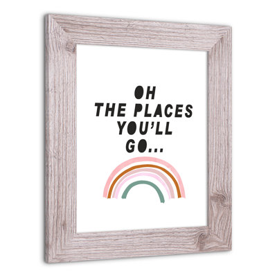 Art encadré «Places you go»