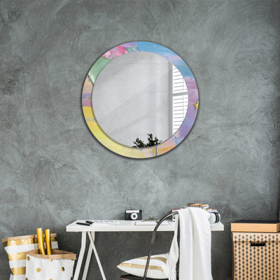 Huldar Glass Flat Wall Mirror