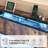 Khemis Floating Bed Frame with LED Lights and  Charging Station-1235244613-1235244612