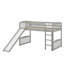 Lit mezzanine simple avec glissoire et échelle