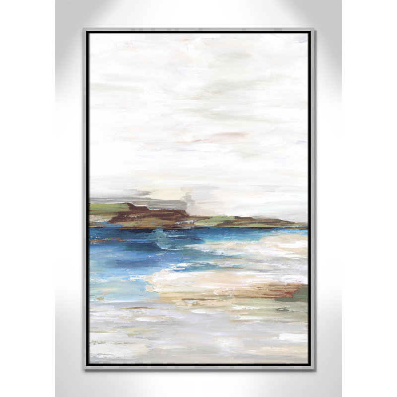 «Distant Land Floater Frame», reproduction d'art sur toile, H 37,5 po x l 25,5 po x P 2 po, Toile argentée