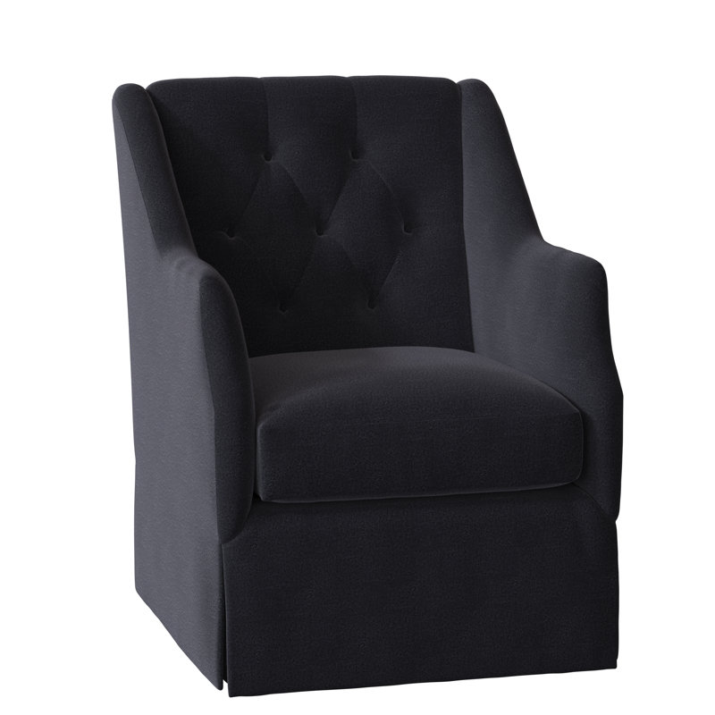 Fauteuil capitonné l 27,5 po Claudette, Marine de Venise