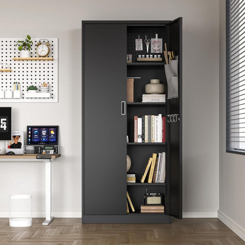 70 po, armoire de rangement de cuisine moderne, casier de rangement en métal, qui peut être utilisé en six couches.