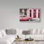 Cosey «Old Classic American Pink Car», reproduction de photo sur toile tendue-25676915