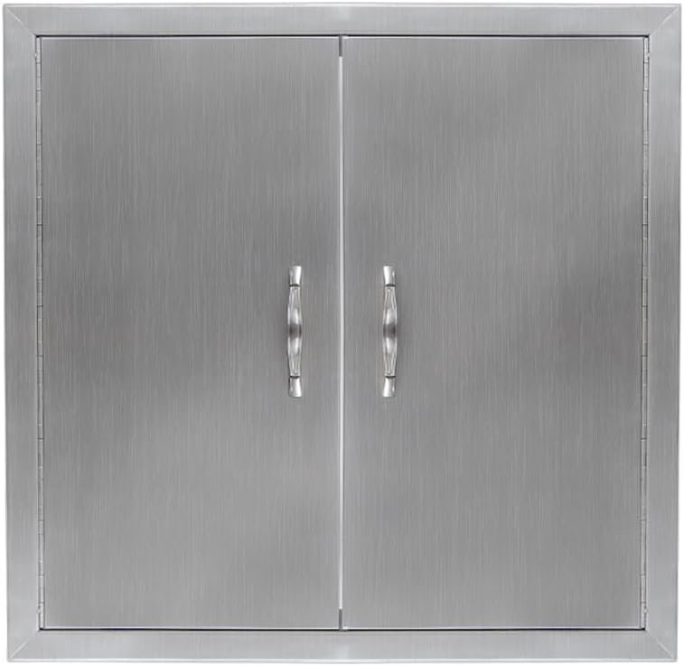Portes de cuisine d'extérieur, portes de cuisine d'extérieur en acier inoxydable