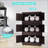20 Inch Wide Folding Storage Cabinet With 5 Tiers, Magnetic Door, And Wheels For Versatile Use And Easy Mobility-2135508313