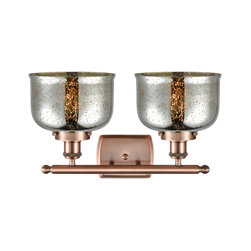 2 - Light Dimmable LED Bath Bar, Antique Copper