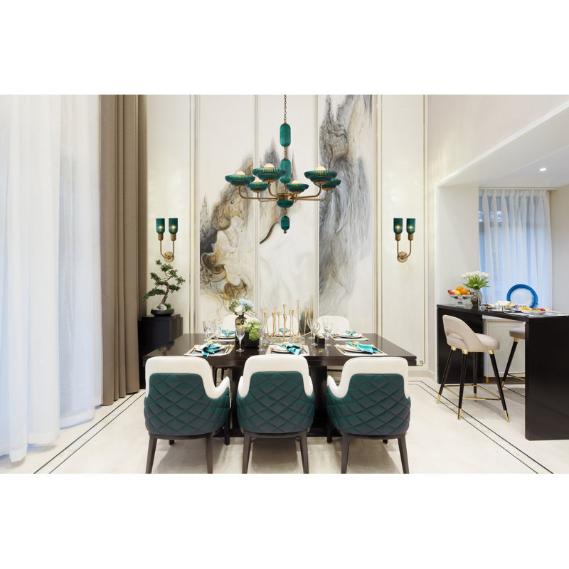 6-Light Solid Brass Dimmable Classic Chandelier