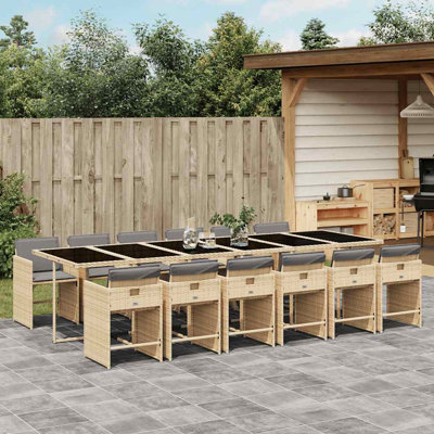 Patio Dining Set with Cushions included