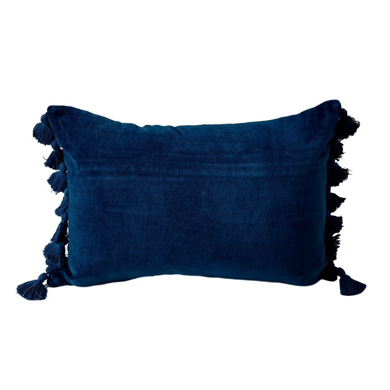 Khenifra Rectangular Cushion, Petrol Blue