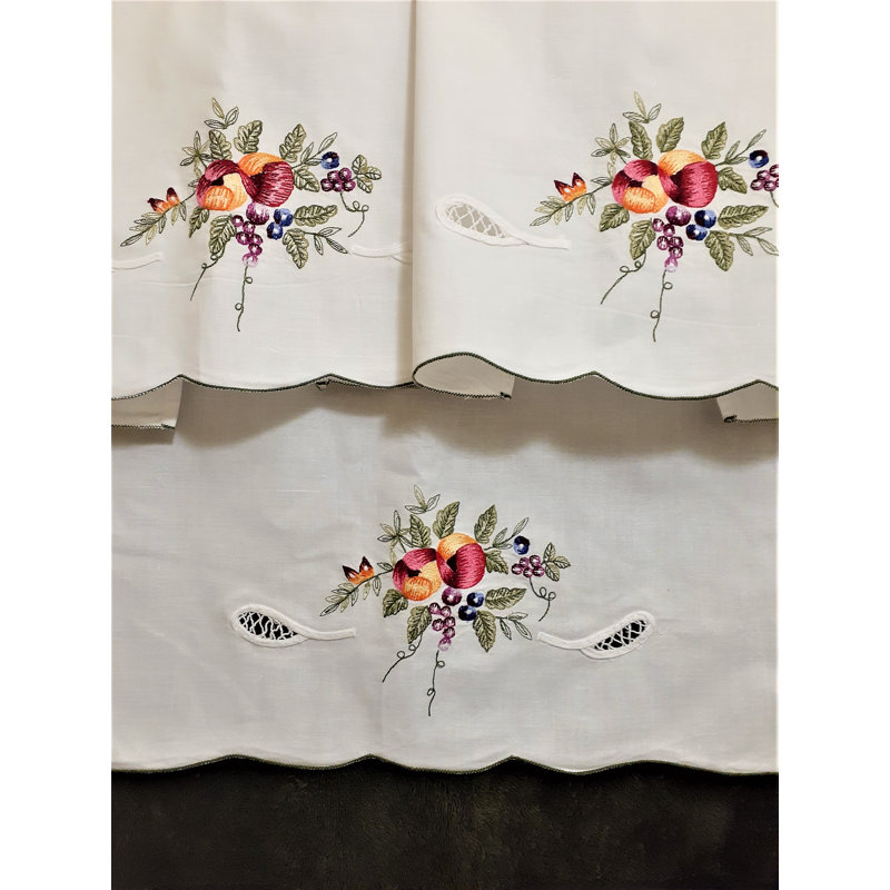 Ensemble de serviettes brodées 100% coton 3 pièces